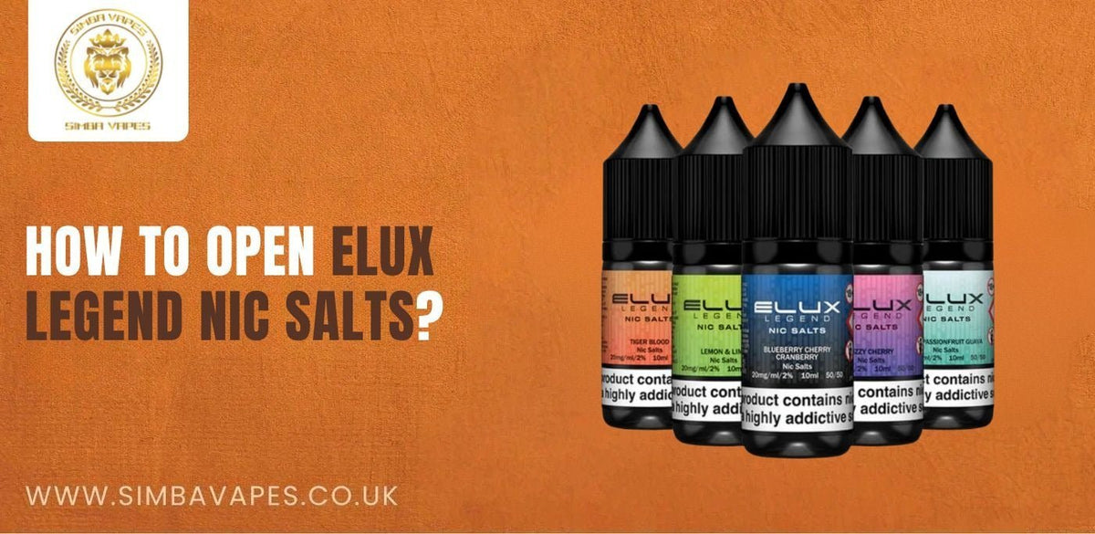 How to open Elux Legend Nic Salts?