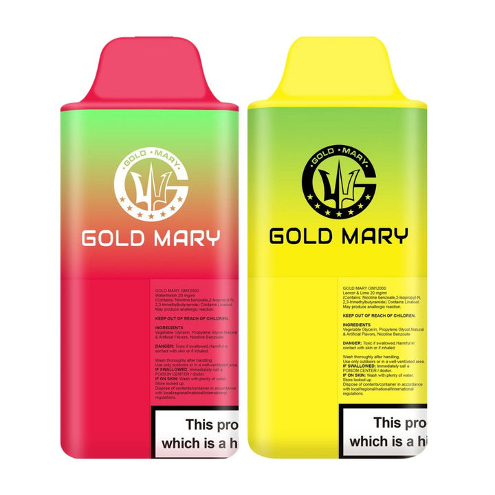 2 in 1 Gold Mary 12000 Puffs Disposable Vape Kit #Simbavapes#