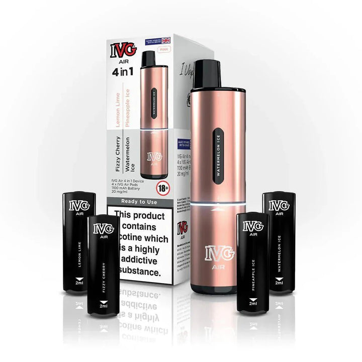 4 in 1 IVG Air 2400 Disposable Vape Box of 5 #Simbavapes#