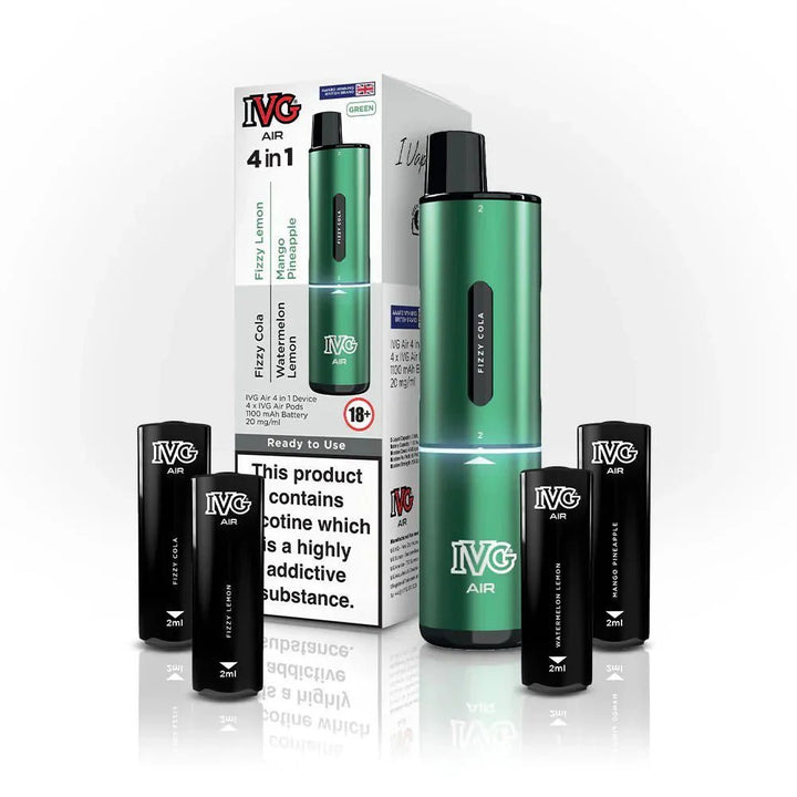 4 in 1 IVG Air 2400 Disposable Vape Box of 5 #Simbavapes#