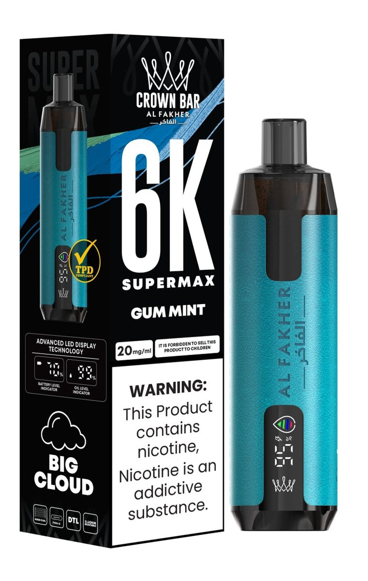 Al Fakher Supermax 6000 Disposable Vape Box of 10 #Simbavapes#