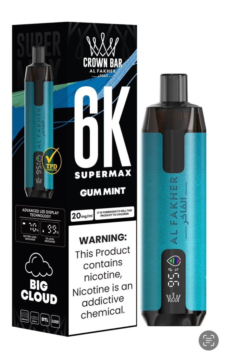 Al Fakher Supermax 6000 Disposable Vape Box of 10 #Simbavapes#