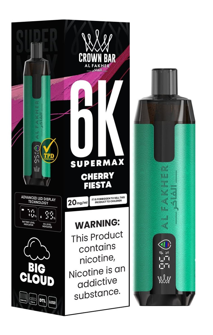 Al Fakher Supermax 6000 Disposable Vape Box of 10 #Simbavapes#