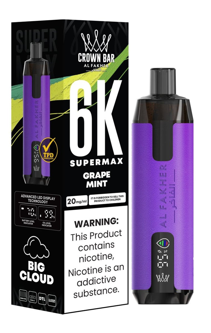 Al Fakher Supermax 6000 Disposable Vape Box of 10 #Simbavapes#