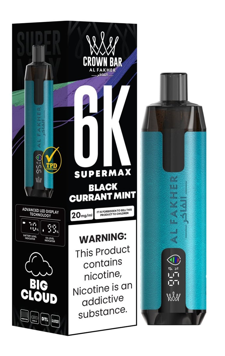 Al Fakher Supermax 6000 Disposable Vape Box of 10 #Simbavapes#