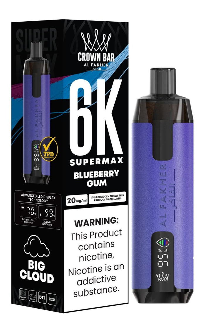 Al Fakher Supermax 6000 Disposable Vape #Simbavapes#