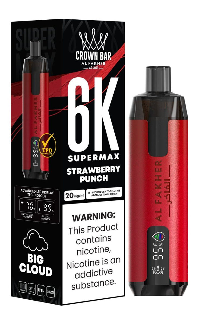 Al Fakher Supermax 6000 Disposable Vape #Simbavapes#