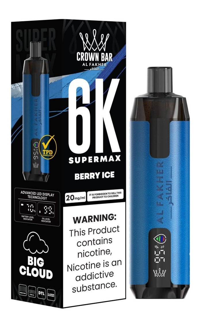 Al Fakher Supermax 6000 Disposable Vape #Simbavapes#