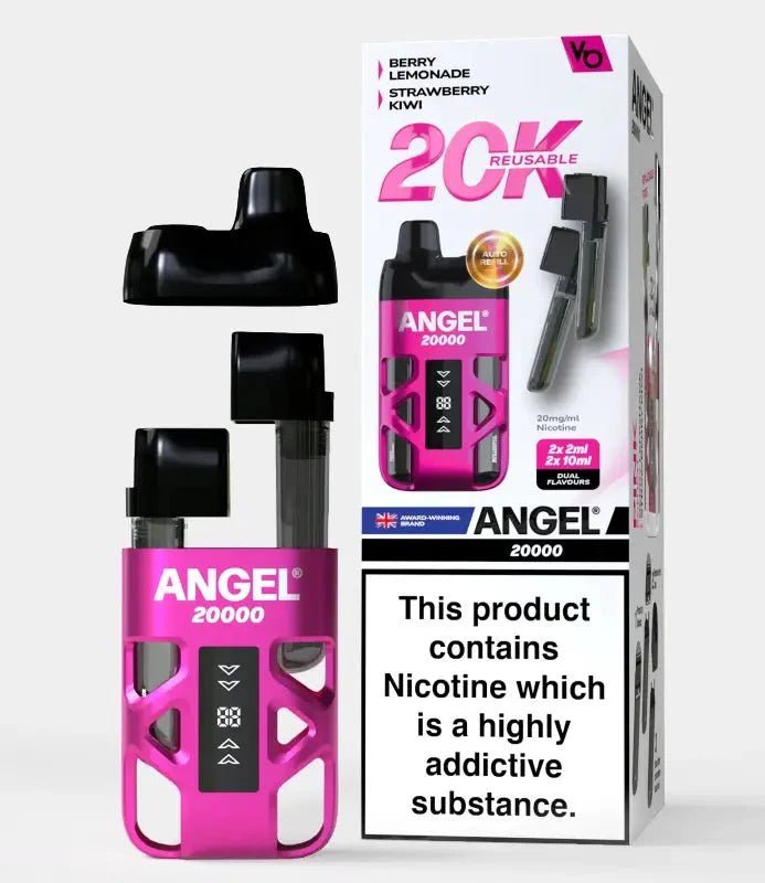 Angel 20000+ Puffs Disposable Vape Box of 5 #Simbavapes#