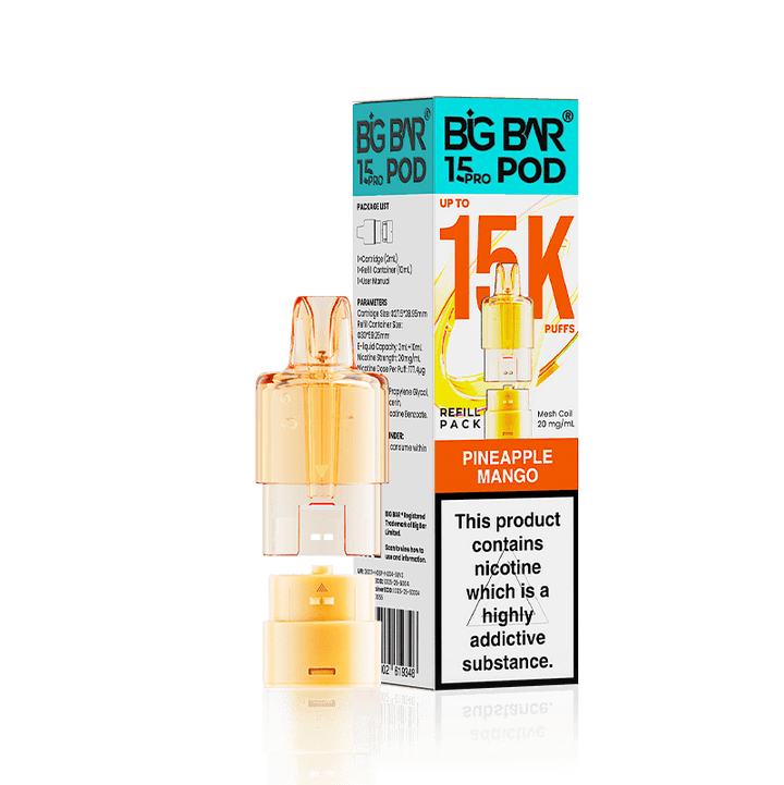 Big Bar 15 Pro Prefilled Pods (Box of 5) Simbavapes