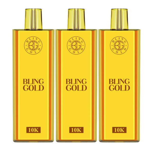 Bling Gold 10000 Disposable Vape Puff Pod Bar Pack of 10 #Simbavapes#