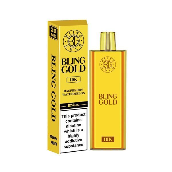 Bling Gold 10000 Disposable Vape Puff Pod Bar Pack of 10 #Simbavapes#