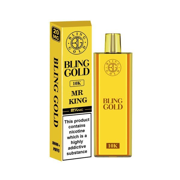 Bling Gold 10000 Disposable Vape Puff Pod Bar Pack of 10 #Simbavapes#