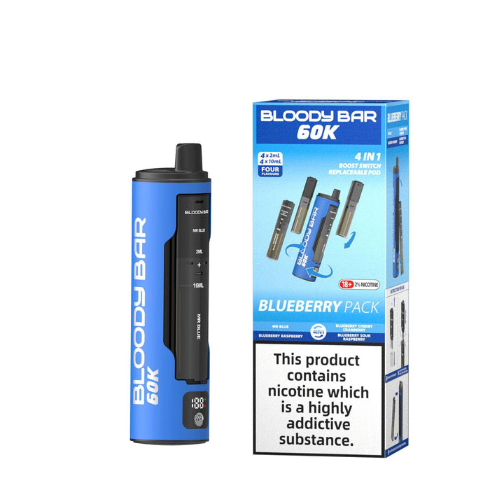 Bloody Bar 60k Prefilled 4 In 1 Pod Vape Kit Box of 5 Simbavapes