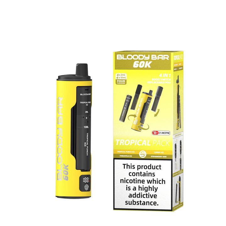 Bloody Bar 60k Prefilled 4 In 1 Pod Vape Kit Box of 5 Simbavapes
