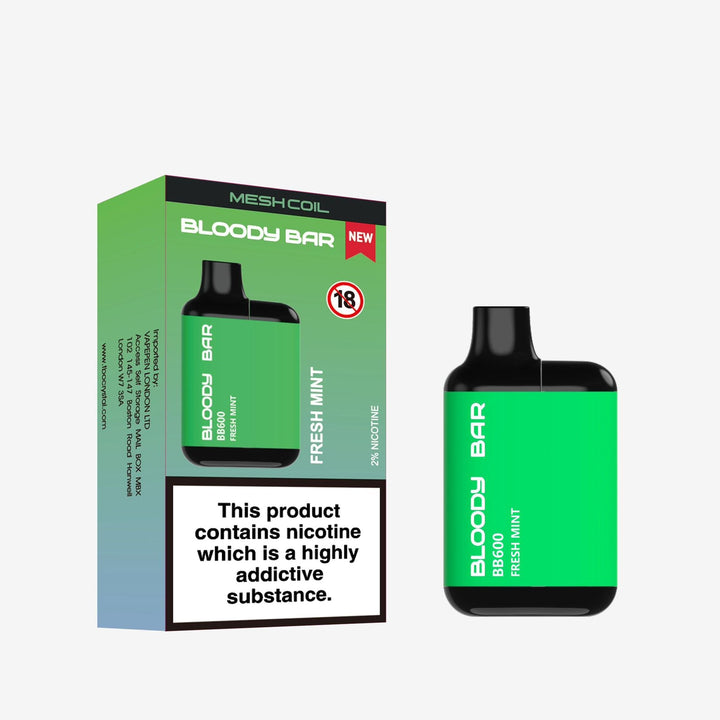 Bloody Bar BB600 Prefilled Pod Vape Box of 10 Simbavapes