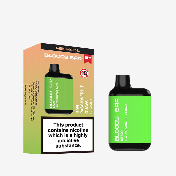 Bloody Bar BB600 Prefilled Pod Vape Box of 10 Simbavapes