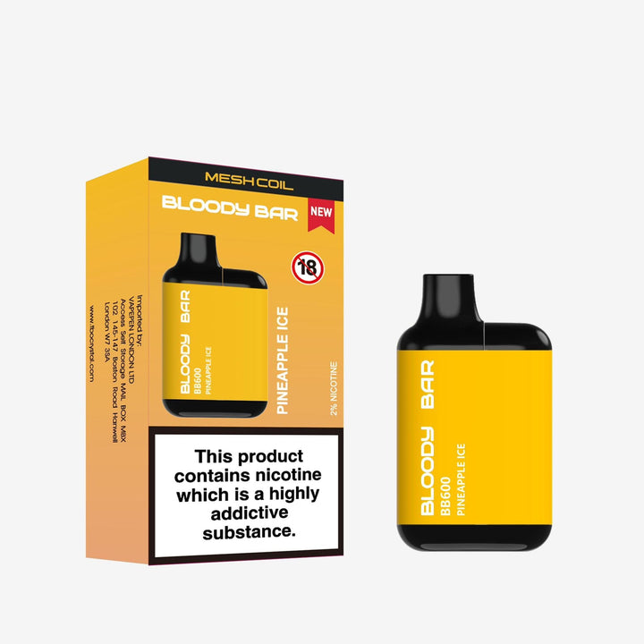 Bloody Bar BB600 Prefilled Pod Vape Box of 10 Simbavapes