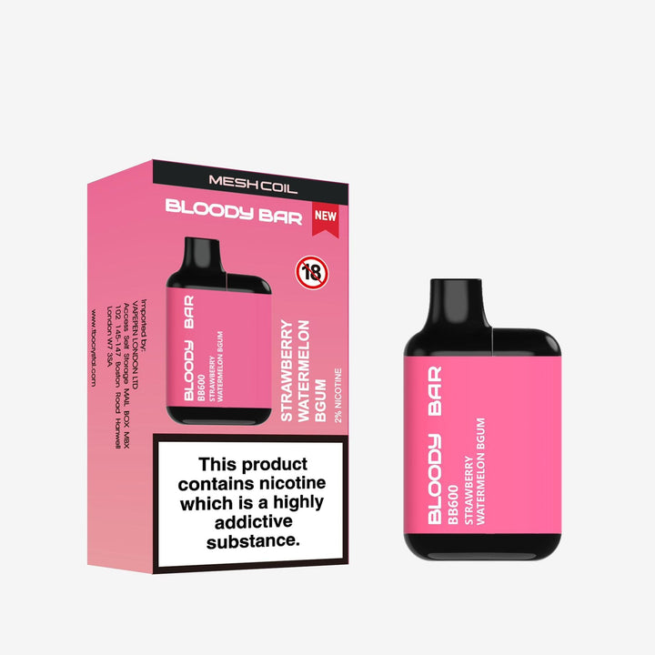 Bloody Bar BB600 Prefilled Pod Vape Box of 10 Simbavapes