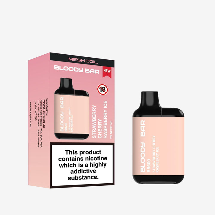 Bloody Bar BB600 Prefilled Pod Vape Box of 10 Simbavapes