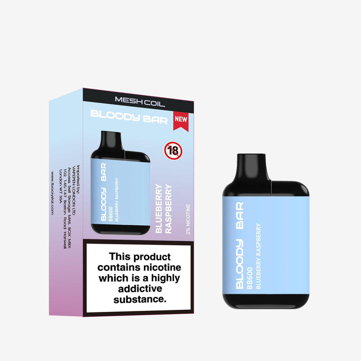 Bloody Bar BB600 Prefilled Pod Vape Box of 10 Simbavapes