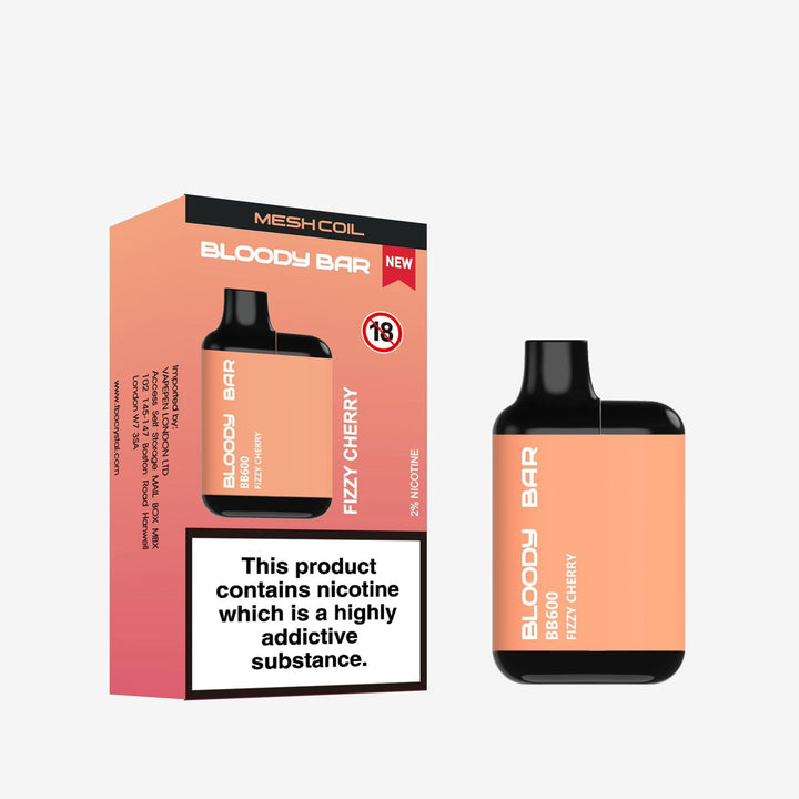 Bloody Bar BB600 Prefilled Pod Vape Box of 10 Simbavapes