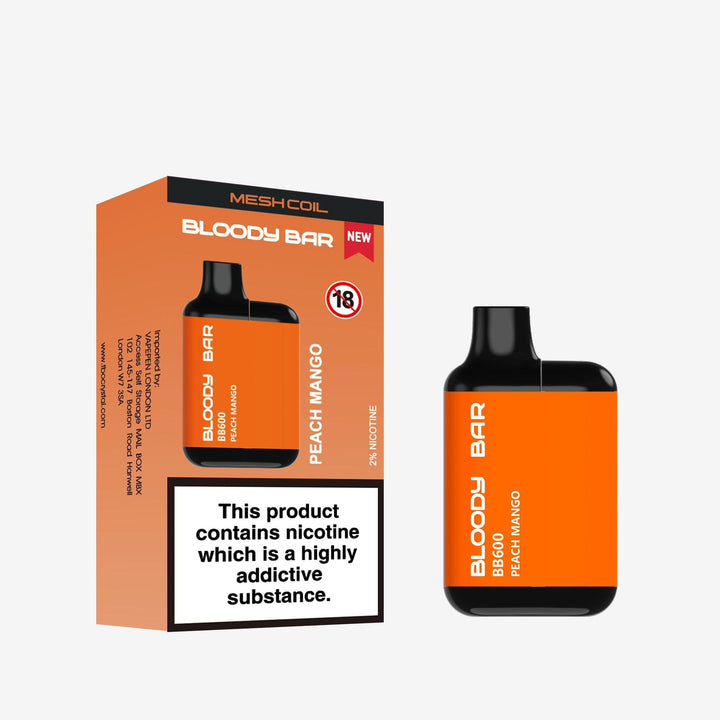 Bloody Bar BB600 Prefilled Pod Vape Box of 10 Simbavapes