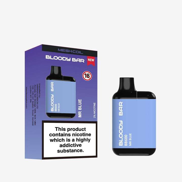 Bloody Bar BB600 Prefilled Pod Vape Box of 10 Simbavapes