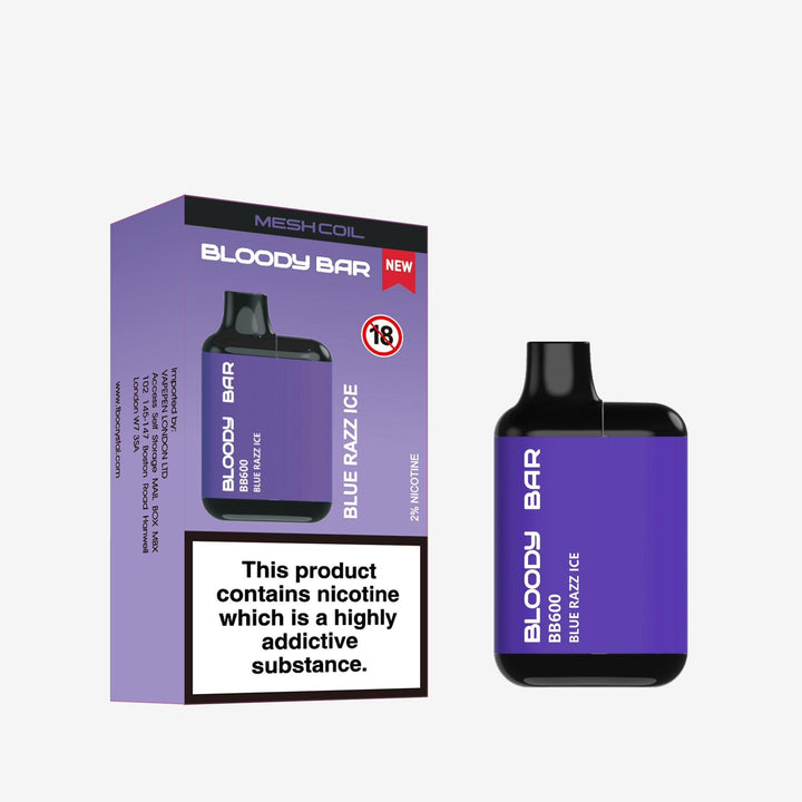 Bloody Bar BB600 Prefilled Pod Vape Box of 10 Simbavapes