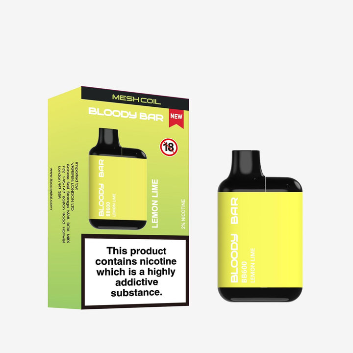 Bloody Bar BB600 Prefilled Pod Vape Box of 10 Simbavapes