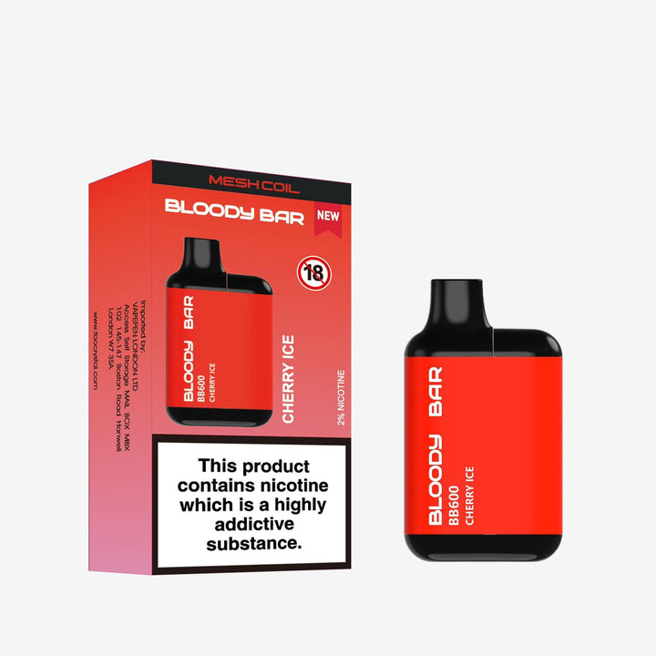 Bloody Bar BB600 Prefilled Pod Vape Box of 10 Simbavapes
