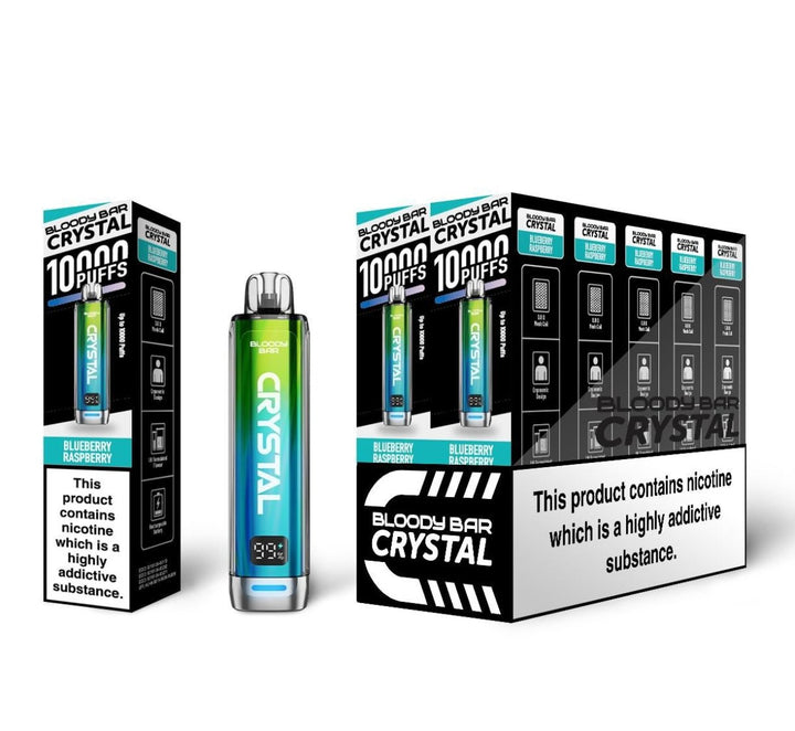 Bloody Bar Crystal 10k Disposable Vape Pack of 10 #Simbavapes#