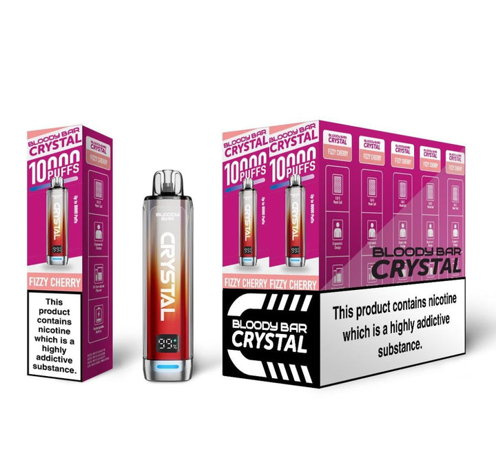 Bloody Bar Crystal 10k Disposable Vape Pack of 10 #Simbavapes#