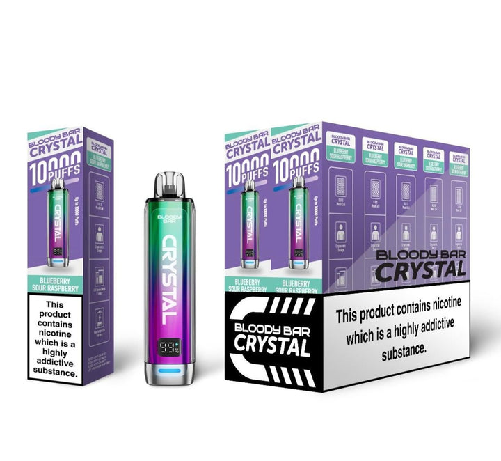 Bloody Bar Crystal 10k Disposable Vape Pack of 10 #Simbavapes#