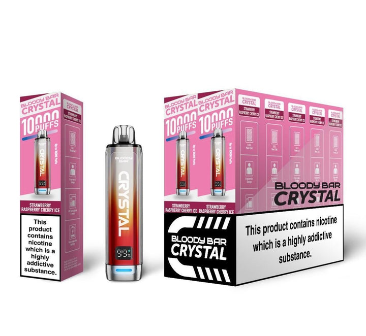 Bloody Bar Crystal 10k Disposable Vape Pack of 10 #Simbavapes#