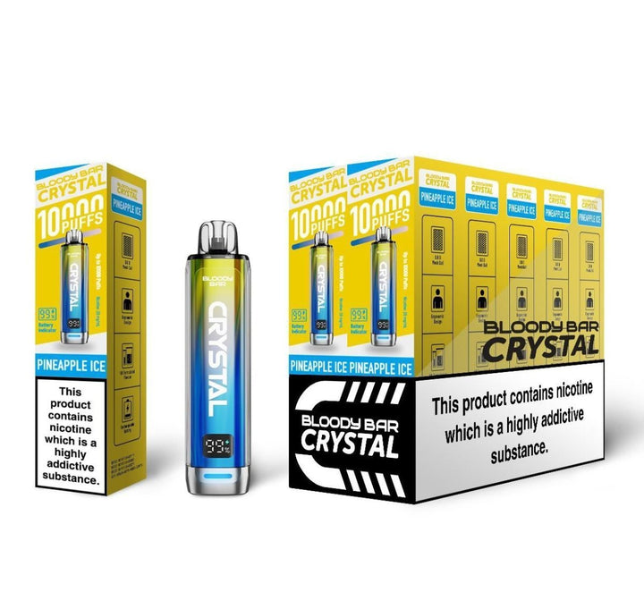 Bloody Bar Crystal 10k Disposable Vape Pack of 10 #Simbavapes#