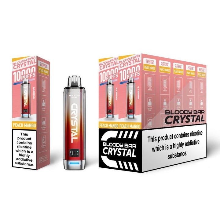 Bloody Bar Crystal 10k Disposable Vape Pack of 10 #Simbavapes#