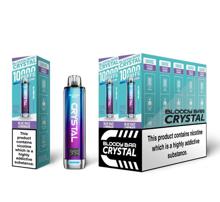 Bloody Bar Crystal 10k Disposable Vape Pack of 10 #Simbavapes#