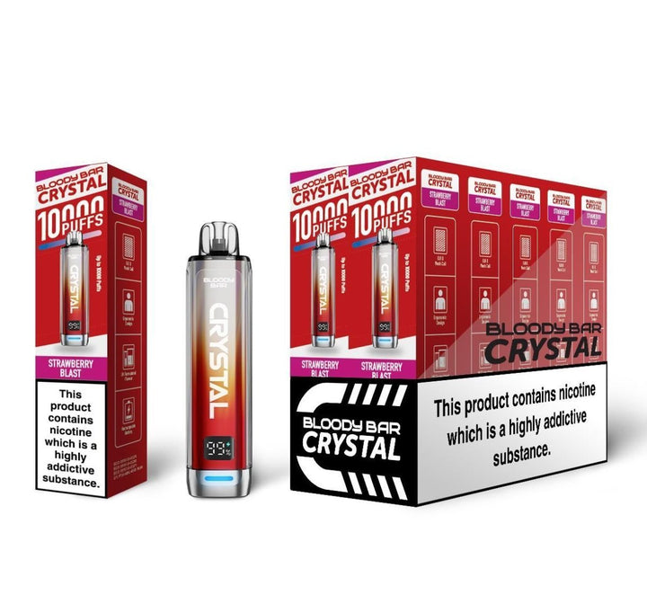 Bloody Bar Crystal 10k Disposable Vape Pack of 10 #Simbavapes#