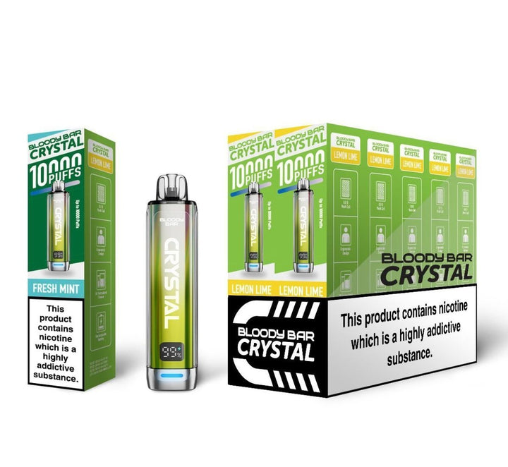 Bloody Bar Crystal 10k Disposable Vape Pack of 10 #Simbavapes#