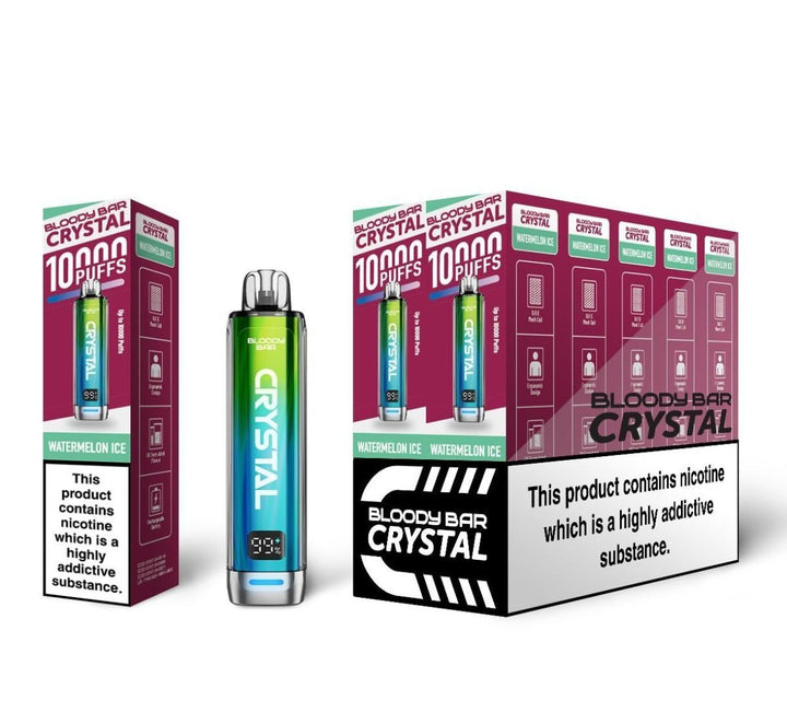 Bloody Bar Crystal 10k Disposable Vape Pack of 10 #Simbavapes#