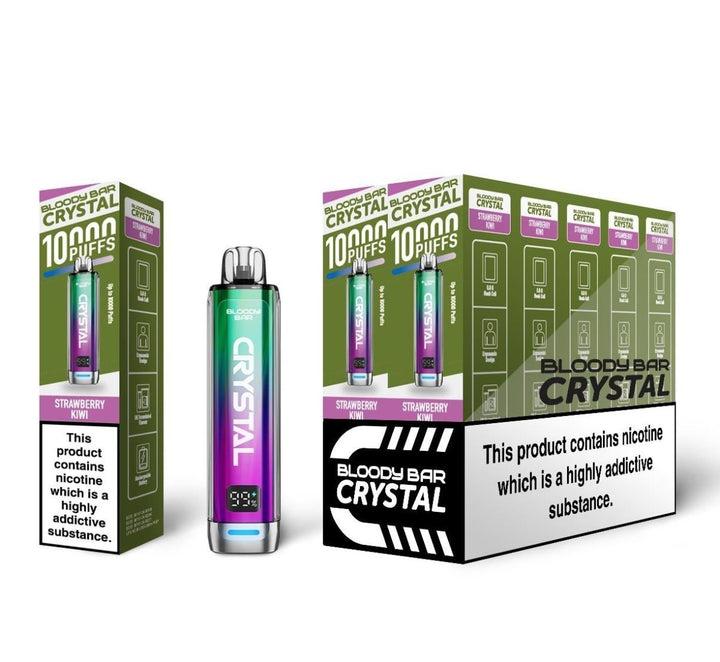 Bloody Bar Crystal 10k Disposable Vape Pack of 10 #Simbavapes#