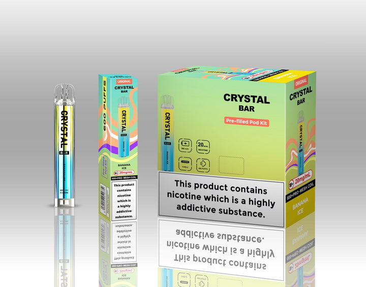 Crystal Bar Original 600 Pre - Filled Pod Kit Pack of 10 Simbavapes