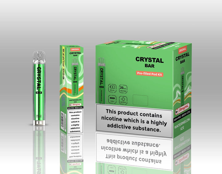 Crystal Bar Original 600 Pre - Filled Pod Kit Pack of 10 Simbavapes
