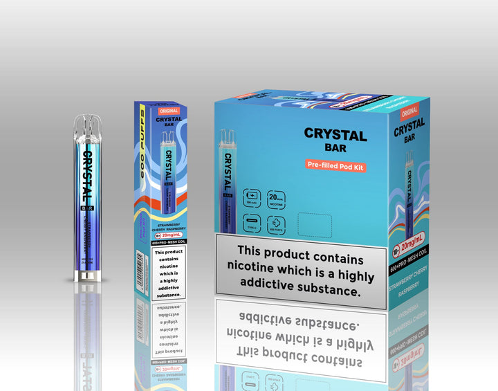 Crystal Bar Original 600 Pre - Filled Pod Kit Pack of 10 Simbavapes