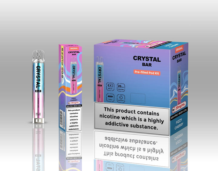 Crystal Bar Original 600 Pre - Filled Pod Kit Pack of 10 Simbavapes