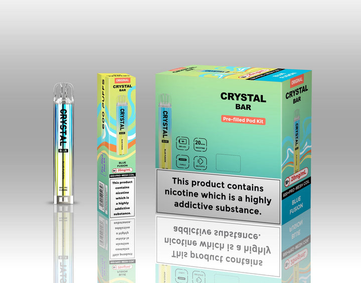 Crystal Bar Original 600 Pre - Filled Pod Kit Pack of 10 Simbavapes