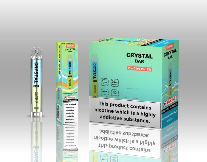 Crystal Bar Original 600 Pre - Filled Pod Kit Pack of 10 Simbavapes