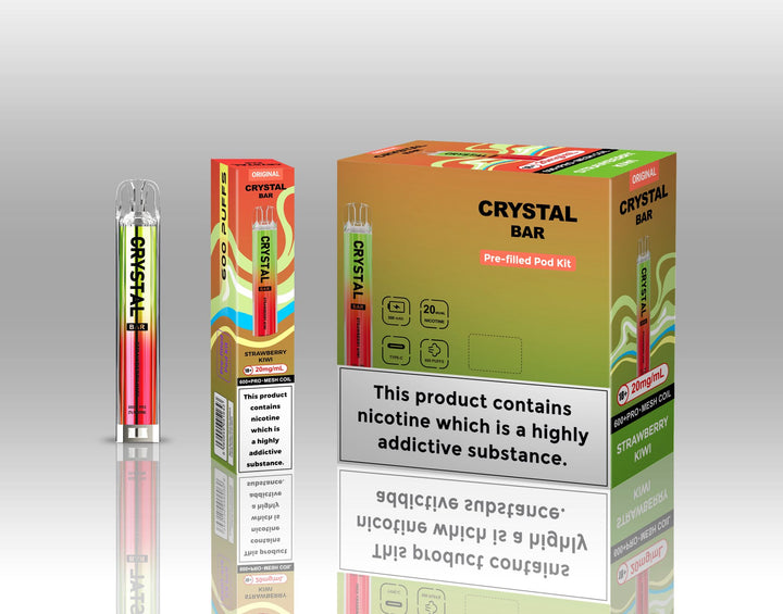 Crystal Bar Original 600 Pre - Filled Pod Kit Pack of 10 Simbavapes