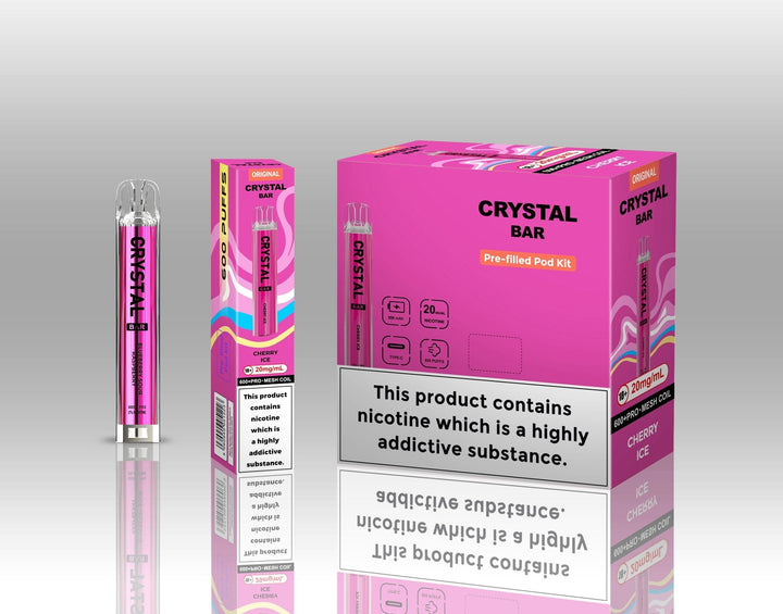 Crystal Bar Original 600 Pre - Filled Pod Kit Pack of 10 Simbavapes